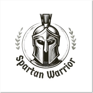 Spartan warrior vintage Posters and Art